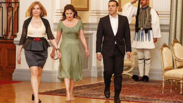 Στιγμιότυπα από  το δείπνο στο Προεδρικό προς τιμήν του πριγκιπικού ζεύγους