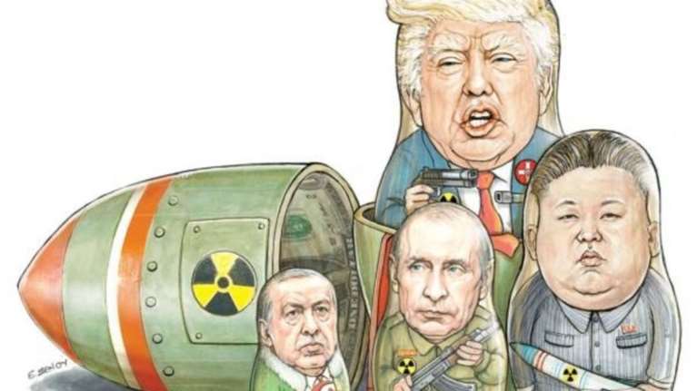 «Πόλεμος Α.Ε.–WAR S.A.»: Οι γελοιογράφοι για τη φρίκη