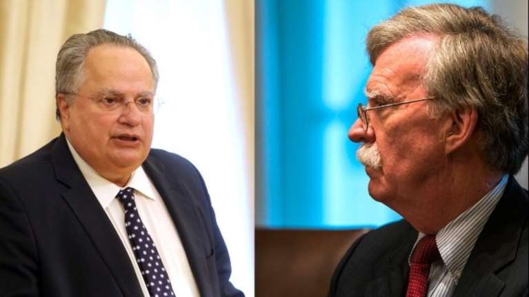 Τι συζήτησε ο Κοτζιάς με τον σύμβουλο του Τραμπ, Τζον Μπόλτον