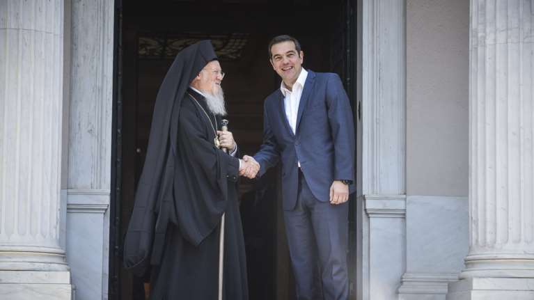 Και το Σκοπιανό απασχόλησε τη συνάντηση Τσίπρα - Βαρθoλομαίου