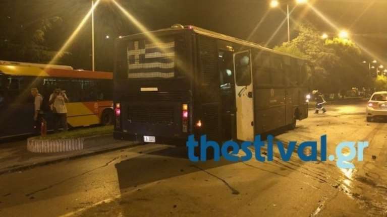 Ανάληψη ευθύνης για την επίθεση σε κλούβα ΜΑΤ στη Θεσσαλονίκη