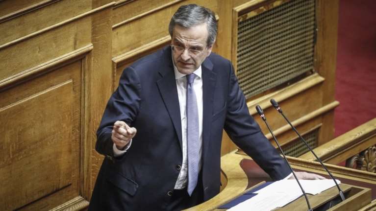 Σαμαράς: Πολέμησα για το Σκοπιανό, εσείς τα δώσατε όλα