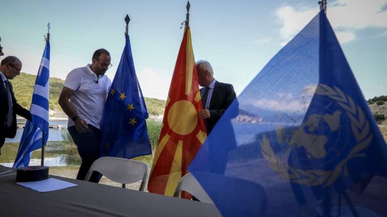 Live από τις Πρέσπες: Προς το γεύμα στο Οτέσοβο