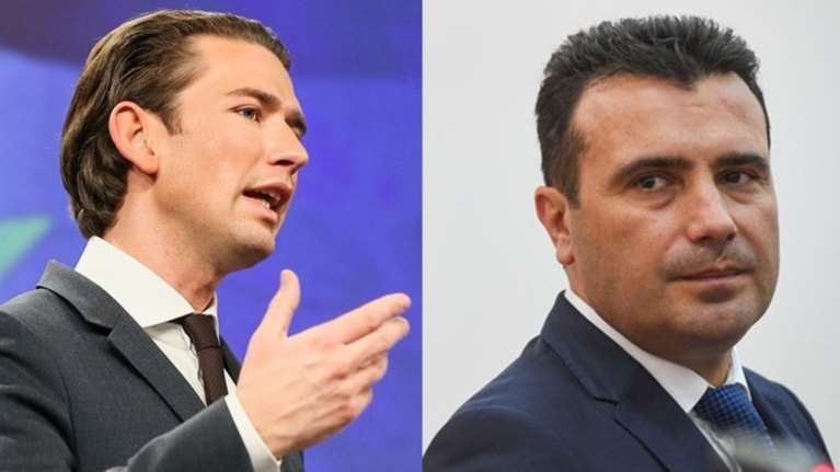 Συνάντηση Ζάεφ - Κουρτς για την προσέγγιση της πΓΔΜ με την ΕΕ