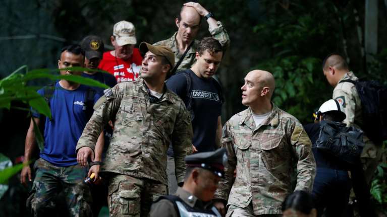 Επιχείρηση θρίλερ για τη διάσωση 12 παιδιών σε σπηλιά στην Ταϊλάνδη (φωτό)