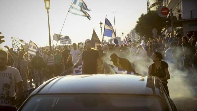Επεισόδια σε Αθήνα και Θεσσαλονίκη για το «Μακεδονικό»-Βίντεο