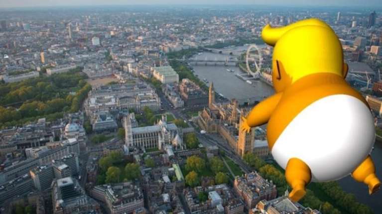 Μπαλόνι οργισμένο μωρό ο Τραμπ! Θα πετάξει πάνω από το Λονδίνο