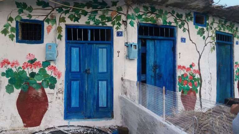 Εργα τέχνης ερειπωμένα κτίρια σε χωριά του Ηρακλείου [Εικόνες]