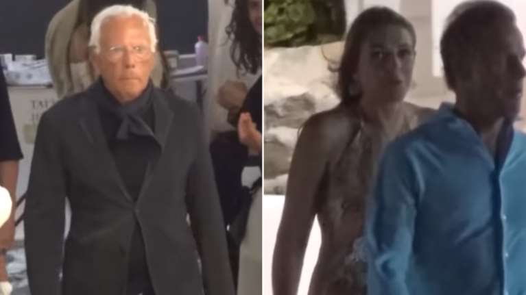 Απόβαση διασήμων: Τζόρτζιο Αρμάνι &amp; Λιζ Χάρλει στα σοκάκια της Μυκόνου