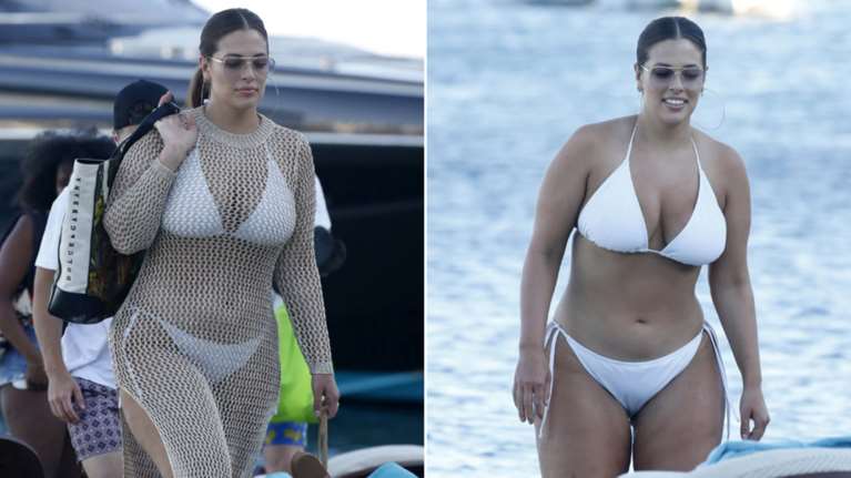 Στη Μύκονο,με μπικίνι, το πιο ακριβοπληρωμένο plus size μοντέλο του κόσμου