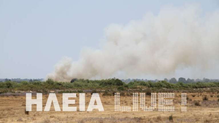 Πύργος: Δύο πυρκαγιές σε έκταση της πρώην λίμνης Μουριάς