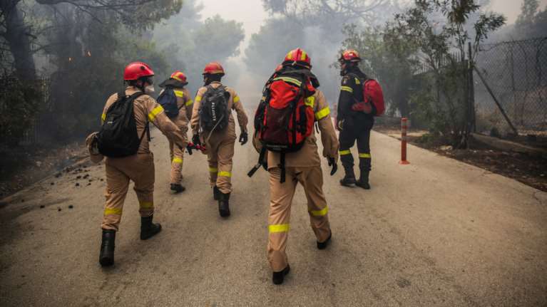 Ενημέρωση Γεννηματά και Μητσοτάκη για τις πυρκαγιές