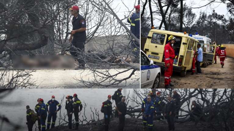Ανείπωτη τραγωδία: Αγκαλιασμένοι κάηκαν ζωντανοί στην παραλία στο Μάτι