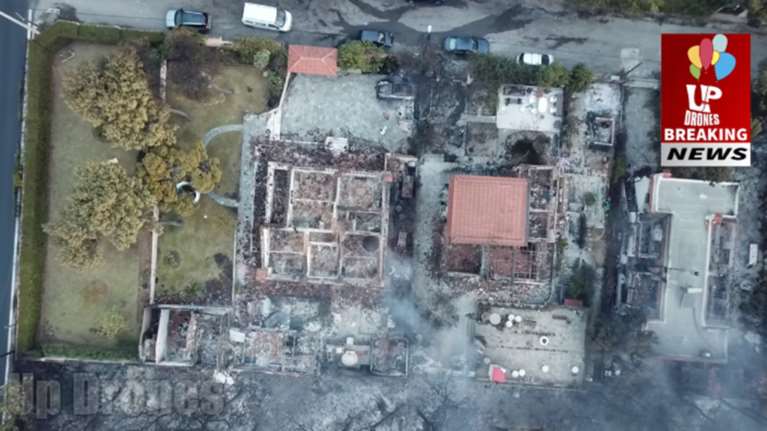 Ραφήνα: Κρανίου τόπος το Μάτι, βίντεο από drone