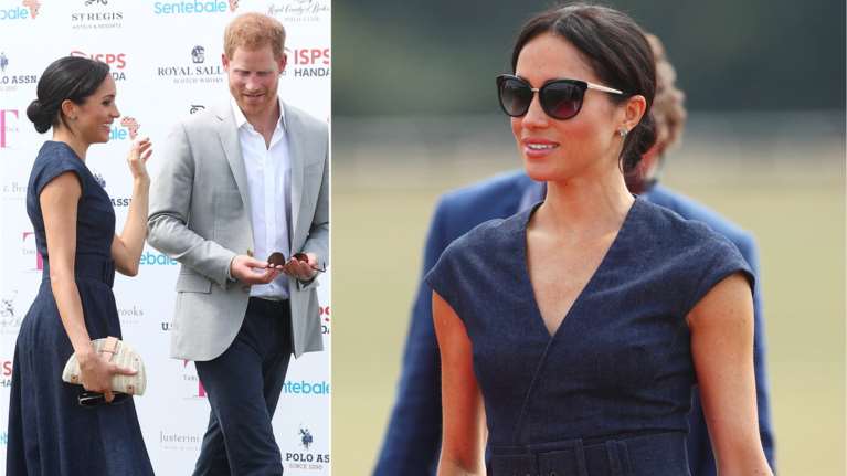 Υπάκουη στους κανόνες του παλατιού η Μαρκλ: Το κομψό vintage &#39;50s φόρεμα