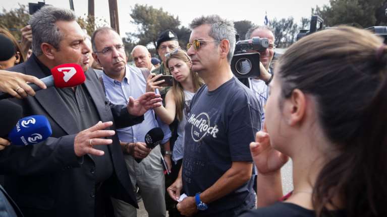 Ο Πάνος Καμμένος για τη διαφωνία που είχε με κάτοικο στο Μάτι