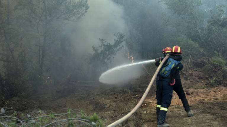 Πυρκαγιά στην Αγία Μαρίνα Νέας Μάκρης