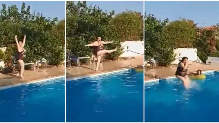 Ακομπλεξάριστη Σοφία Βογιατζάκη: Κάνει βουτιές στην πισίνα ως... μπαλαρίνα