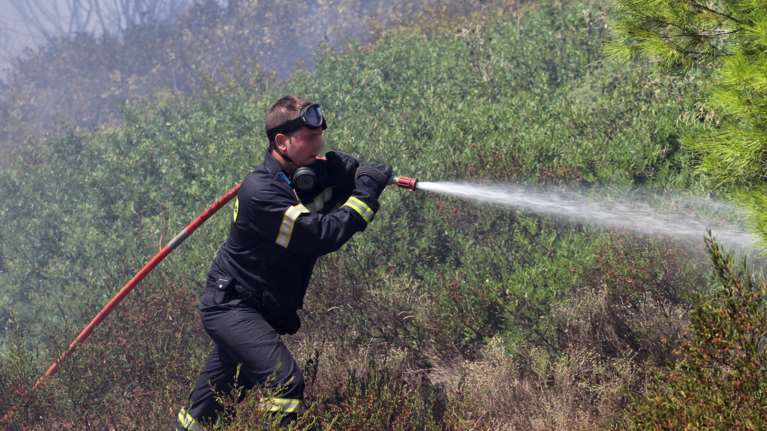 Σε εξέλιξη πυρκαγιά σε περιοχή του Ρεθύμνου