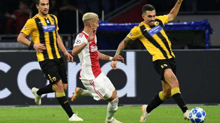 Champions League: Ηττα της ΑΕΚ από τον Αγιαξ με 3-0