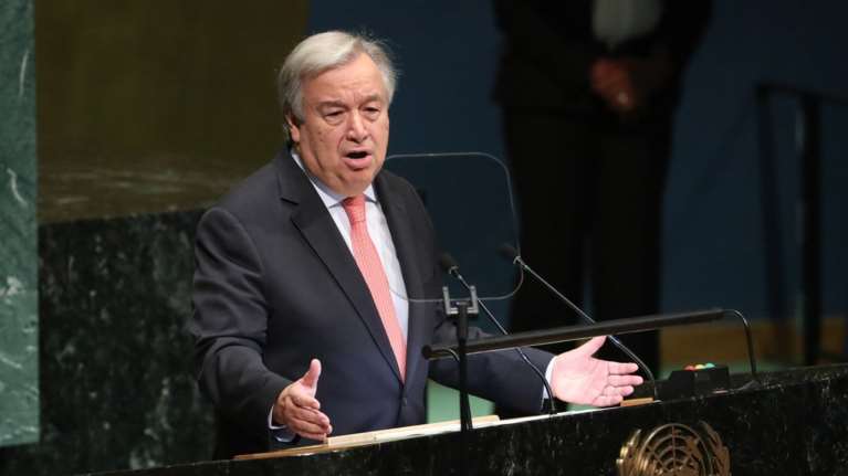 Με αναφορές στον Θουκυδίδη και στη Συμφωνία των Πρεσπών η ομιλία Γκουτέρες