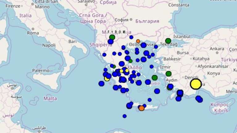 Σεισμός 4,4 Ρίχτερ μεταξύ Κρήτης και Κάσου