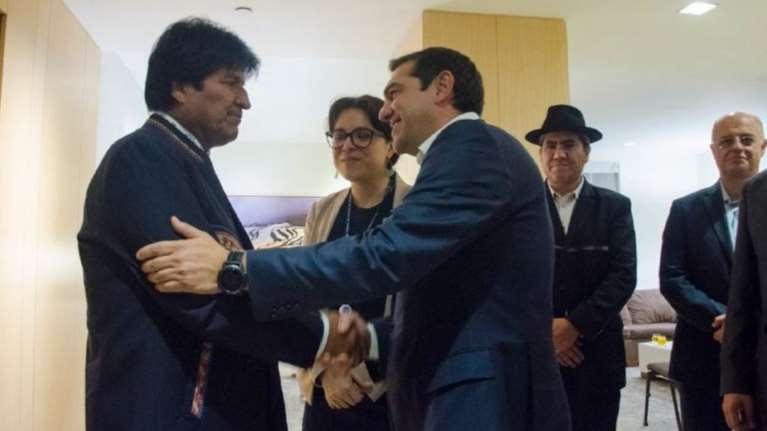 Το tweet του Έβο Μοράλες για τη συνάντηση με τον Τσίπρα