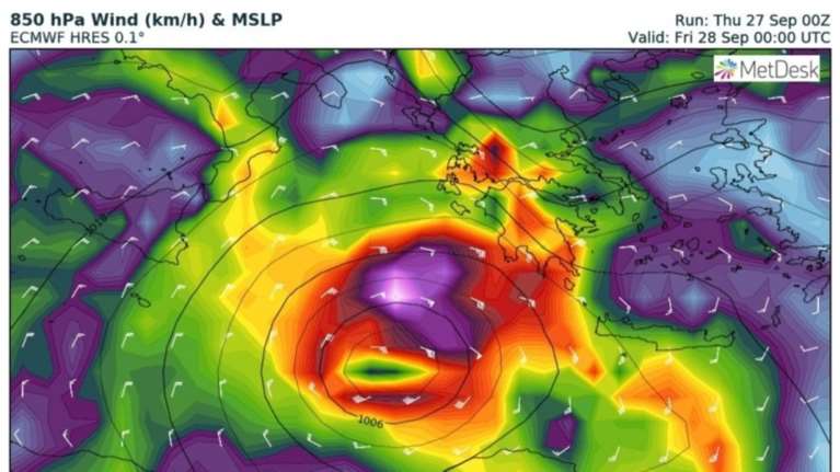 Μετά τον «Ξενοφώντα» έρχεται o κυκλώνας «Ζορμπάς» το Σαββατοκύριακο
