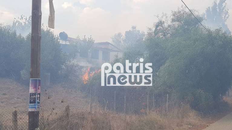 Μεγάλη φωτιά στον Πύργο Ηλείας - Εκκενώνεται οικισμός (βίντεο)