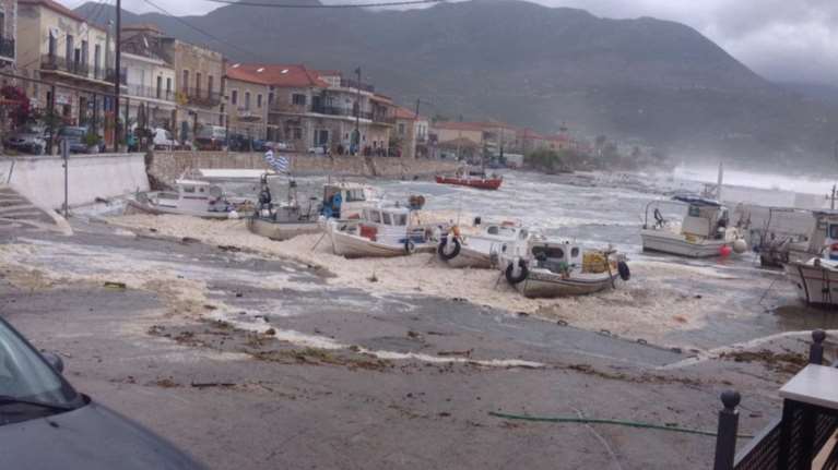 Έντονα φαινόμενα σε Μεσσηνία και Λακωνία [βίντεο - φωτό]