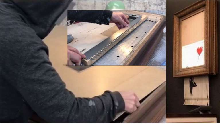 Banksy: Έτσι κατέστρεψα τον πίνακά μου στη δημοπρασία του Sotheby’s [video]