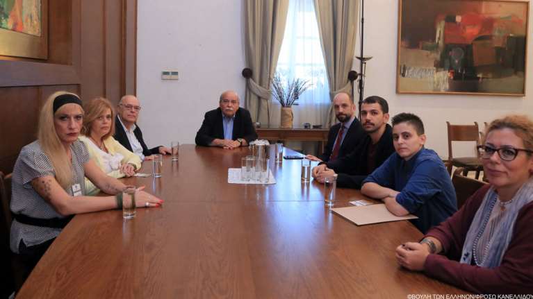 Τον πρόεδρο της Βουλής επισκέφθηκαν εκπρόσωποι της ΛΟΑΤΚΙ κοινότητας
