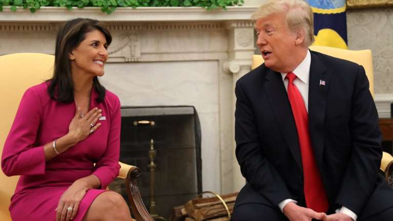 Παραιτήθηκε η Αμερικανίδα πρέσβης του ΟΗΕ Νίκι Χέιλι