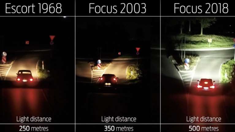 Οι προβολείς του νέου Ford Focus είναι σκεπτόμενοι