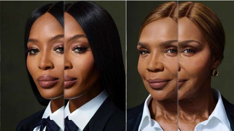 H 48χρονη Nαόμι Κάμπελ και η 67χρονη μητέρα της, μούσες του οίκου Burberry