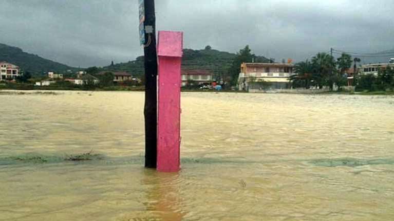 Πλημμύρισαν περιοχές της Ζακύνθου (φωτό και βίντεο)