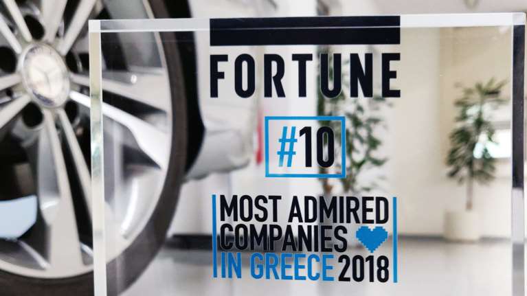 Η Mercedes-Benz Ελλάς στo “Top 20” των Most Admired Companies 2018