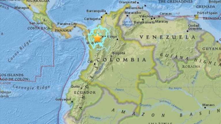 Ισχυρός σεισμός 6,1 Ρίχτερ ανοικτά της Κολομβίας