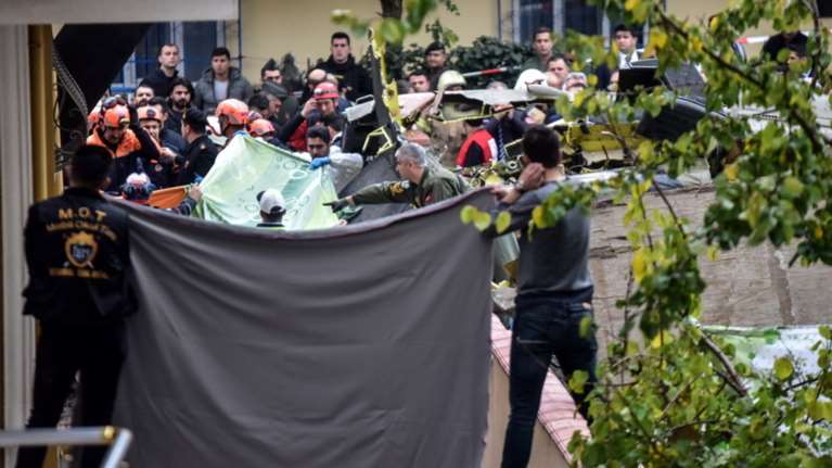 Συντριβή στρατιωτικού ελικοπτέρου στην Κωνσταντινούπολη