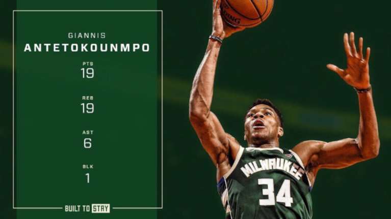 Ο Giannis άλωσε με τους Μπακς και το Τορόντο