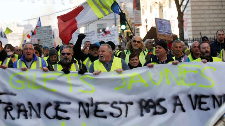 Eπεισόδια στο Παρίσι στις πορείες των &#39;&#39;κίτρινων γιλέκων&#39;&#39;