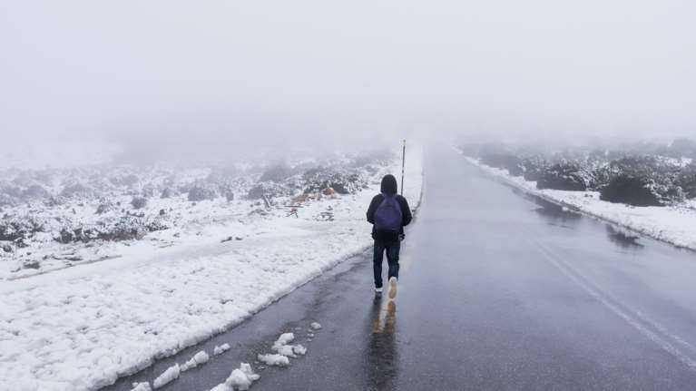 Ανοιχτοί οι δρόμοι στην Καρδίτσα παρά την χιονόπτωση