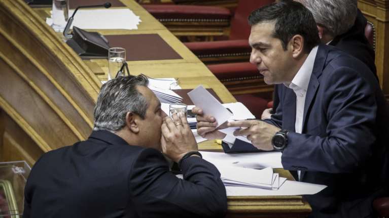 Δύο γραμμές ξανά στη συγκυβέρνηση με αφορμή τα ελληνοτουρκικά