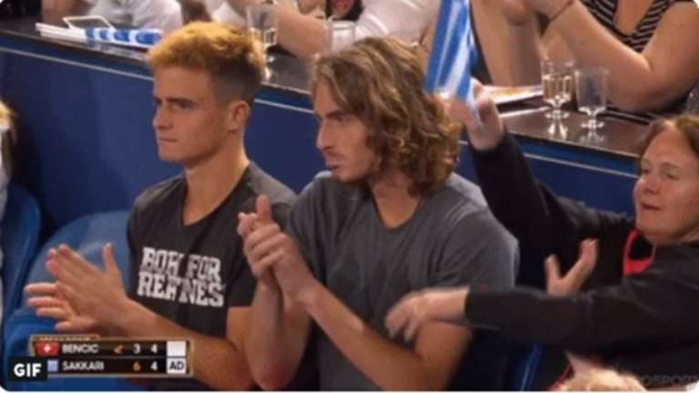 Τα αδέλφια Τσιτσιπά... προσκυνούν τη Σάκκαρη (video)