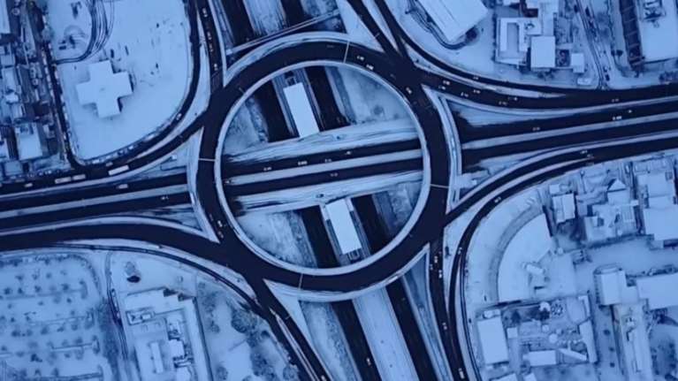 Η Αττική στα λευκά από ψηλά - Εκπληκτικές εικόνες