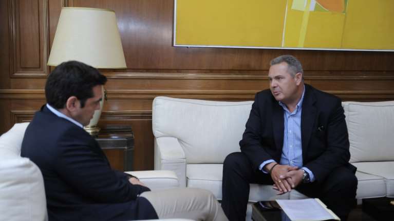 Tην Κυριακή στις 10.30 το πρωί η συνάντηση Τσίπρα - Καμμένου