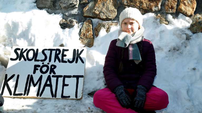 Η 15χρονη ακτιβίστρια από την Σουηδία στο Νταβός