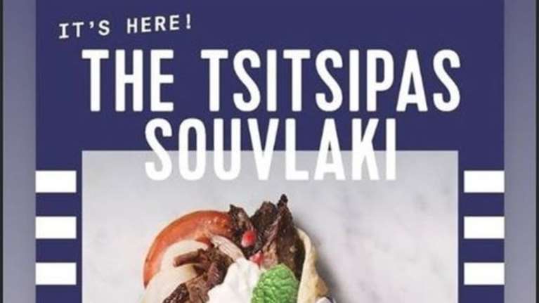 Το &quot;Tsitsipas souvlaki&quot; έγινε viral και ο Στέφανος τρελαίνεται για αυτό