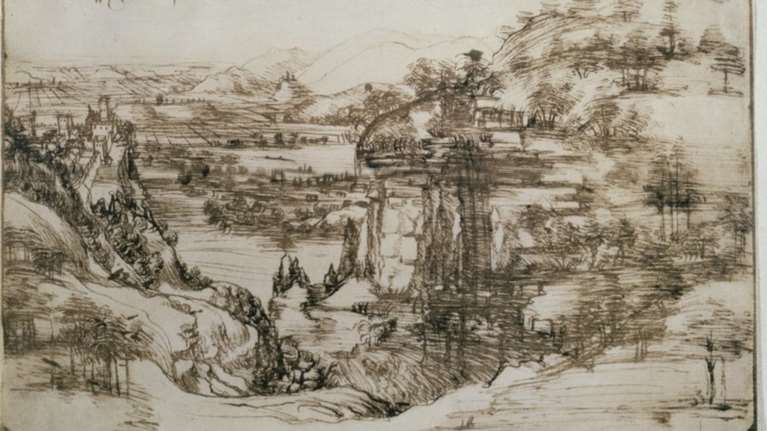 Η Τοσκάνη τιμά τον Ντα Βίντσι με το περίφημο "Τοπίο" του