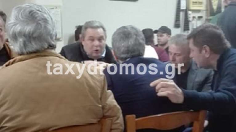 Στο Βόλο για τσίπουρα ο Πάνος Καμμένος με τον Μπαλτάκο